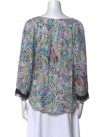 Diane von Furstenberg Silk Printed Blouse