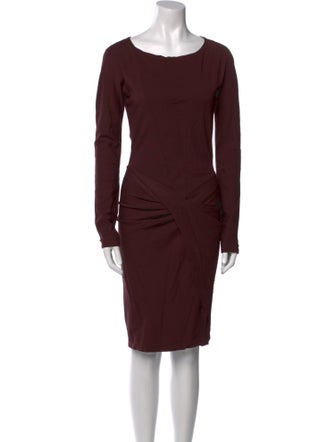 Diane von Furstenberg Bateau Neckline Knee-Length Dress