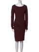 Diane von Furstenberg Bateau Neckline Knee-Length Dress