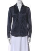 Diane von Furstenberg Silk Long Sleeve Button-Up Top
