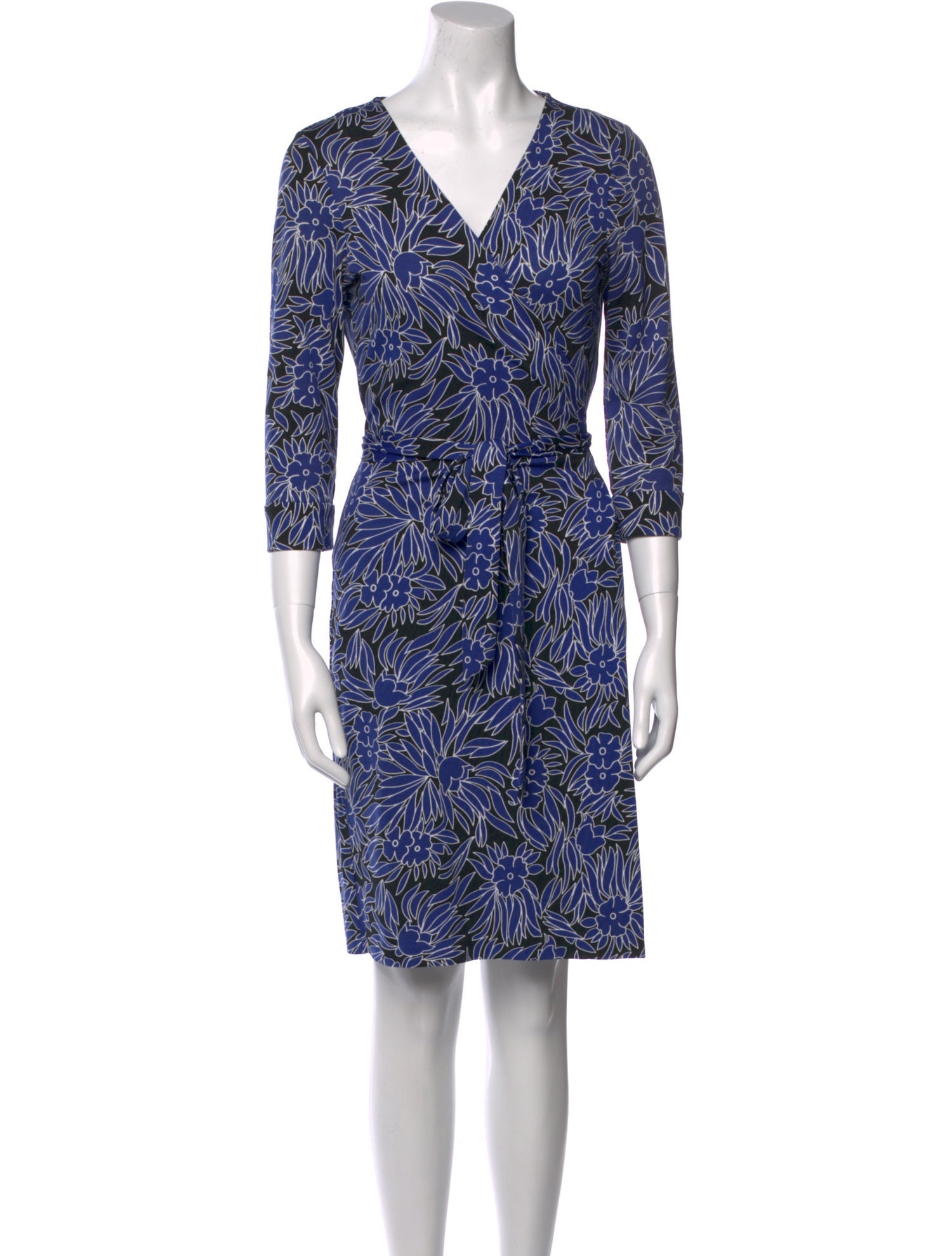 Diane von Furstenberg Printed Knee-Length Dress