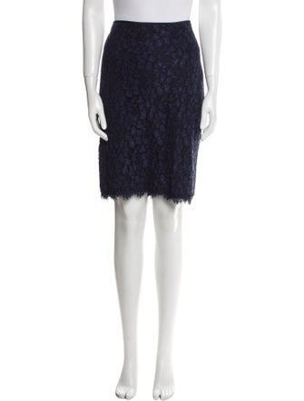 Diane von Furstenberg Lace Pattern Knee-Length Skirt