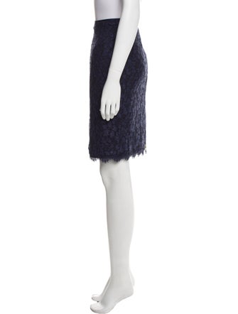 Diane von Furstenberg Lace Pattern Knee-Length Skirt