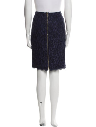 Diane von Furstenberg Lace Pattern Knee-Length Skirt