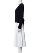 Diane von Furstenberg Scalloped Accent Robe