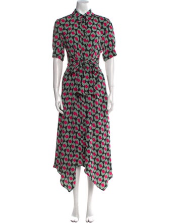 Diane von Furstenberg Printed Long Dress