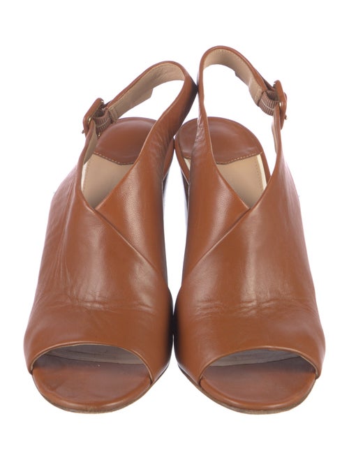 Diane von Furstenberg Leather Slingback Sandals