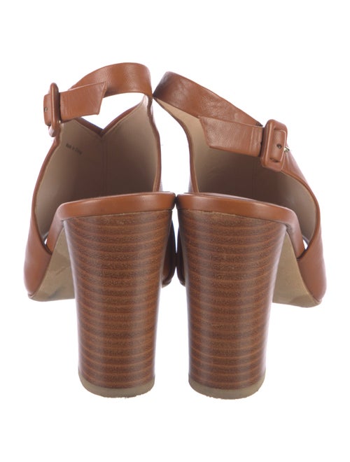 Diane von Furstenberg Leather Slingback Sandals