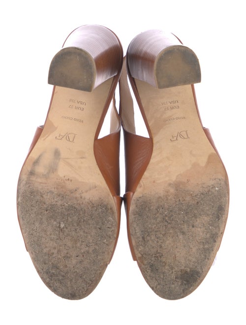 Diane von Furstenberg Leather Slingback Sandals