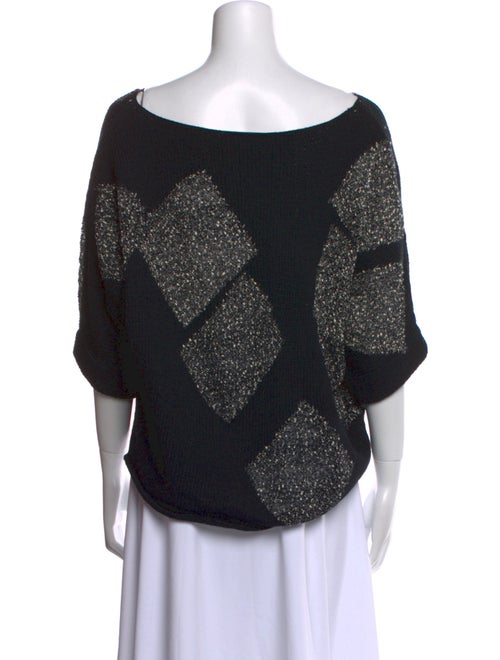 Diane von Furstenberg Printed Scoop Neck Crop Top