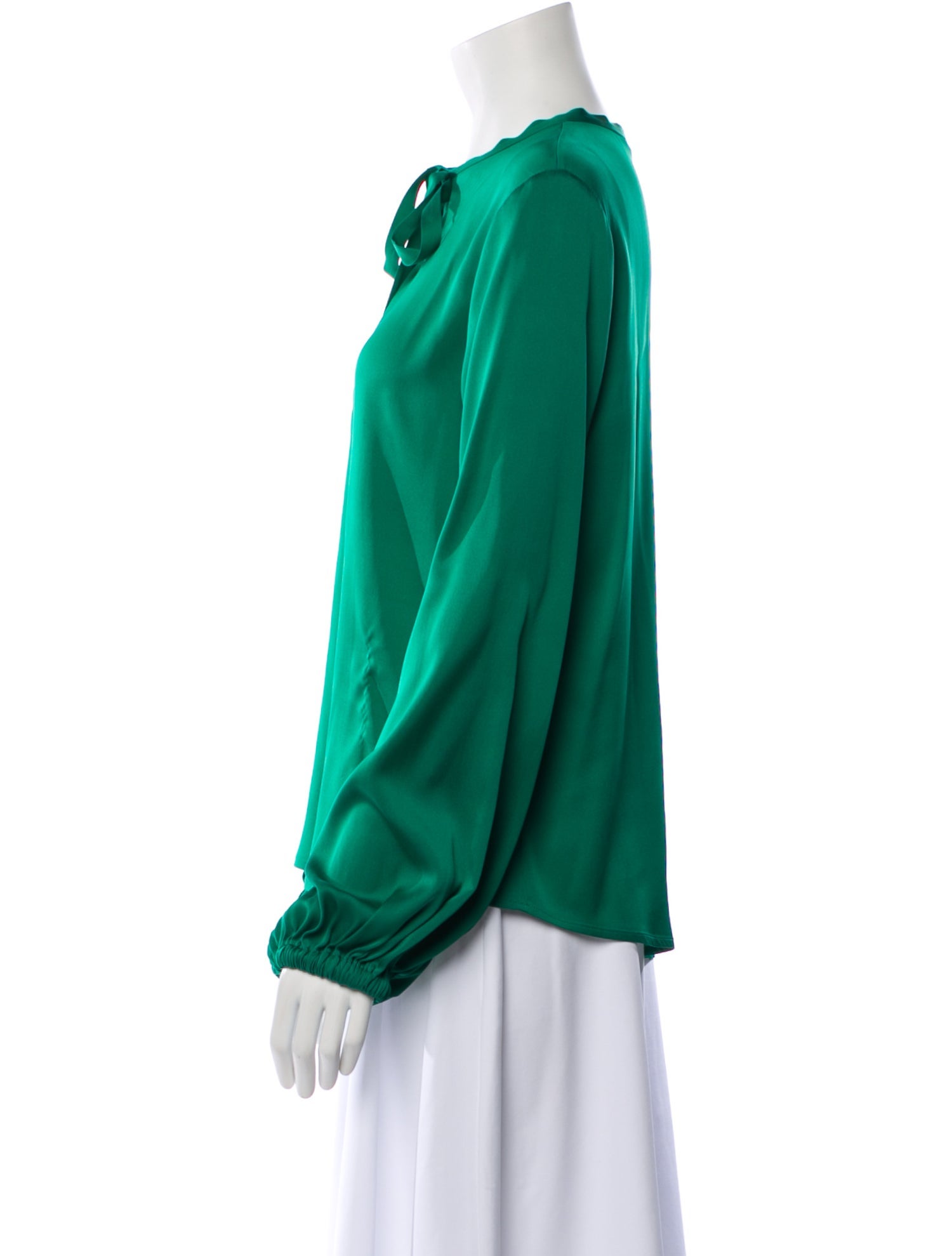 Diane von Furstenberg Silk Crew Neck Blouse