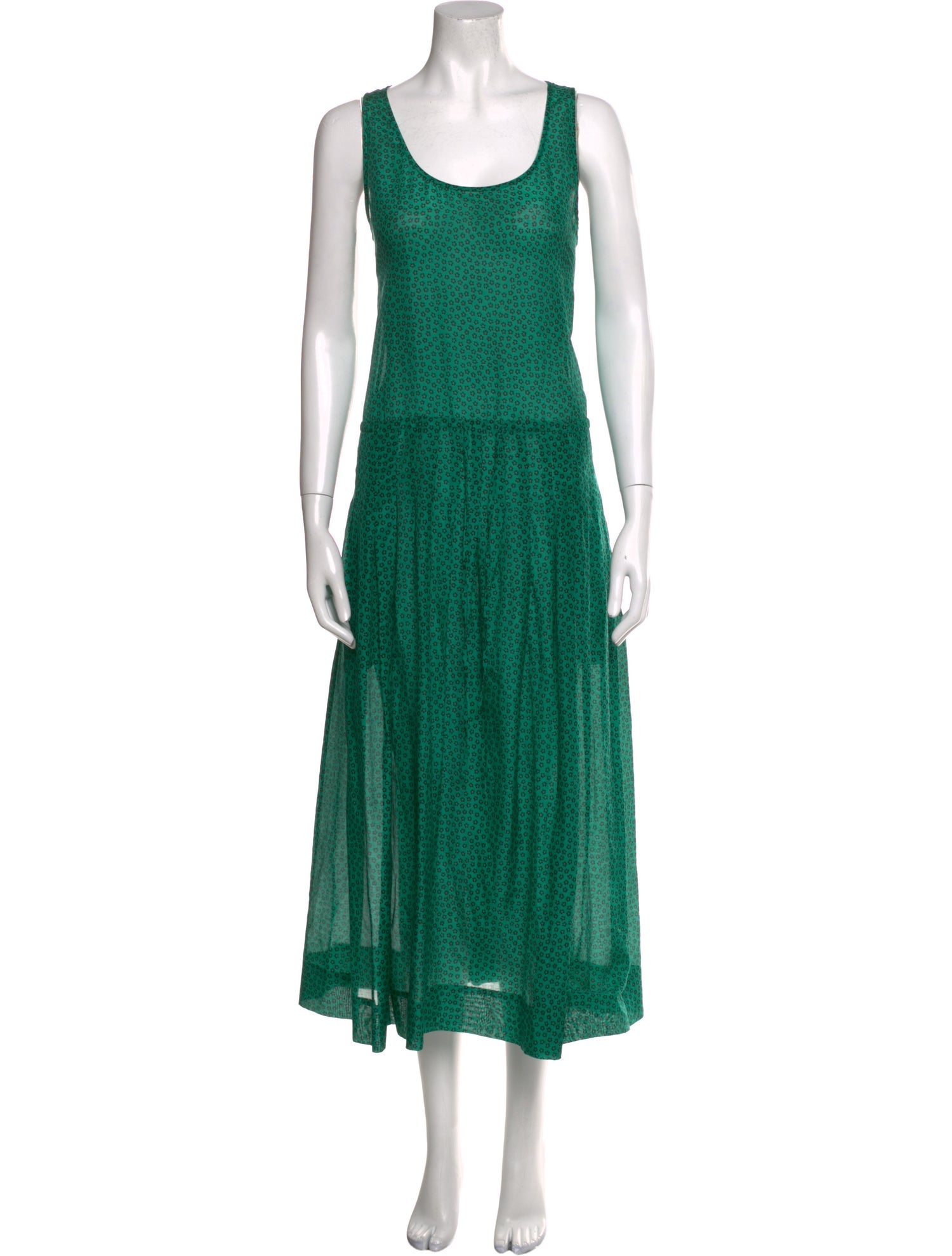 Diane von Furstenberg Scoop Neck Long Dress