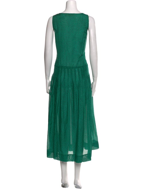 Diane von Furstenberg Scoop Neck Long Dress