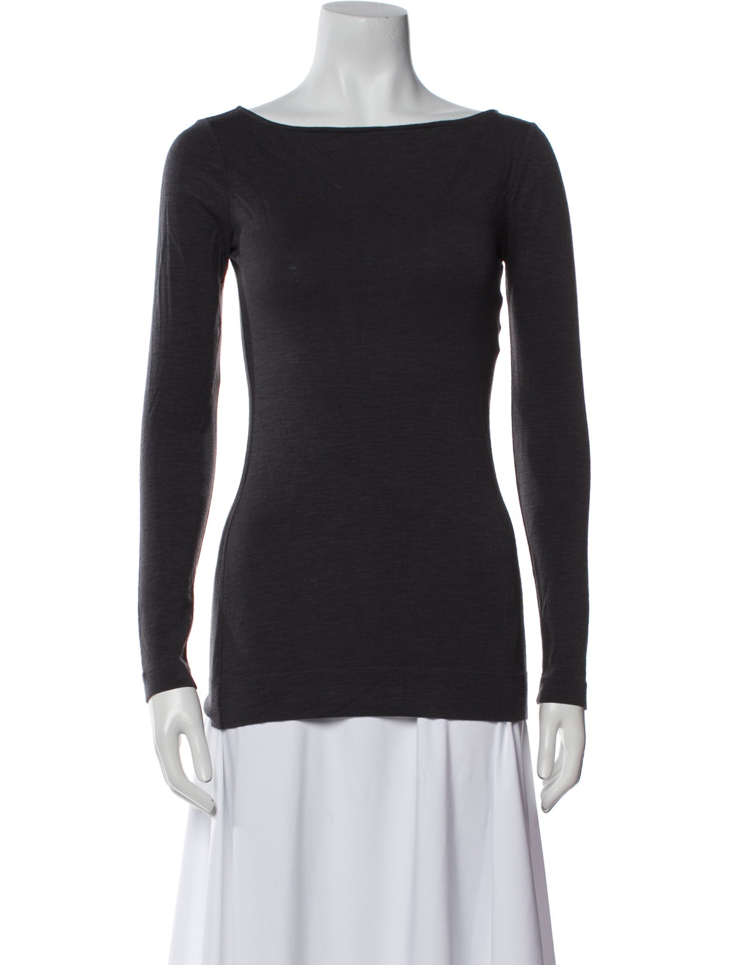 Diane von Furstenberg Wool Bateau Neckline Top