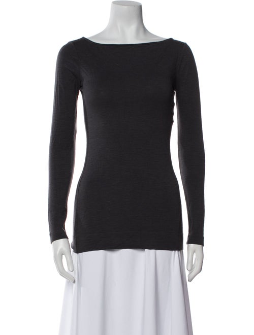 Diane von Furstenberg Wool Bateau Neckline Top