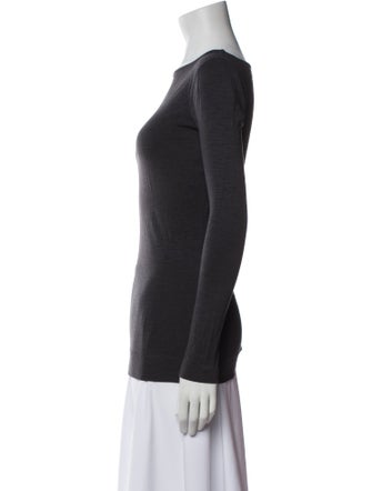 Diane von Furstenberg Wool Bateau Neckline Top
