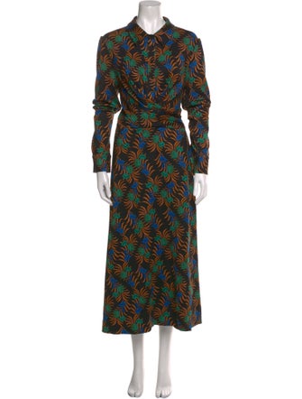 Diane von Furstenberg Printed Long Dress