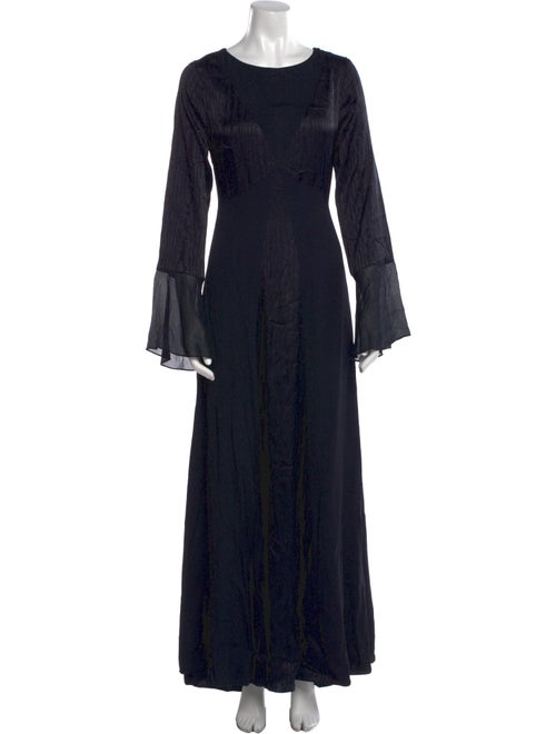 Diane von Furstenberg Scoop Neck Long Dress