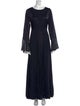 Diane von Furstenberg Scoop Neck Long Dress