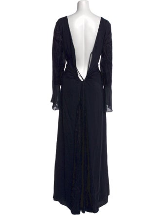 Diane von Furstenberg Scoop Neck Long Dress
