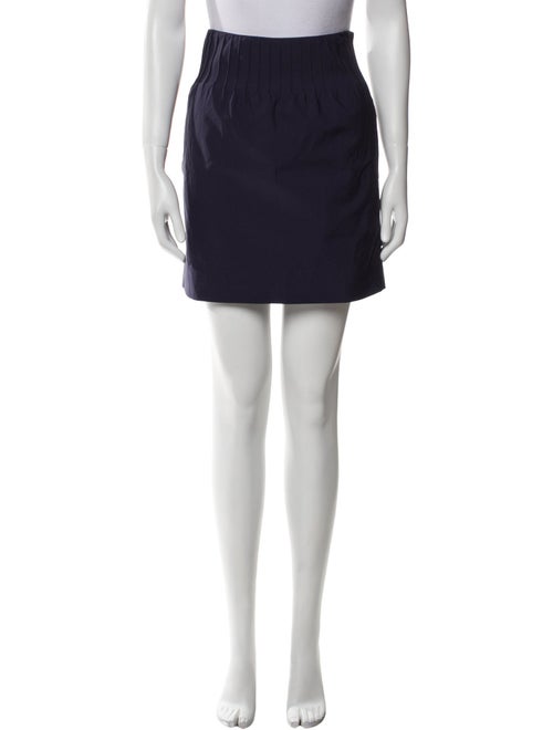 Diane von Furstenberg Pleated Accents Mini Skirt