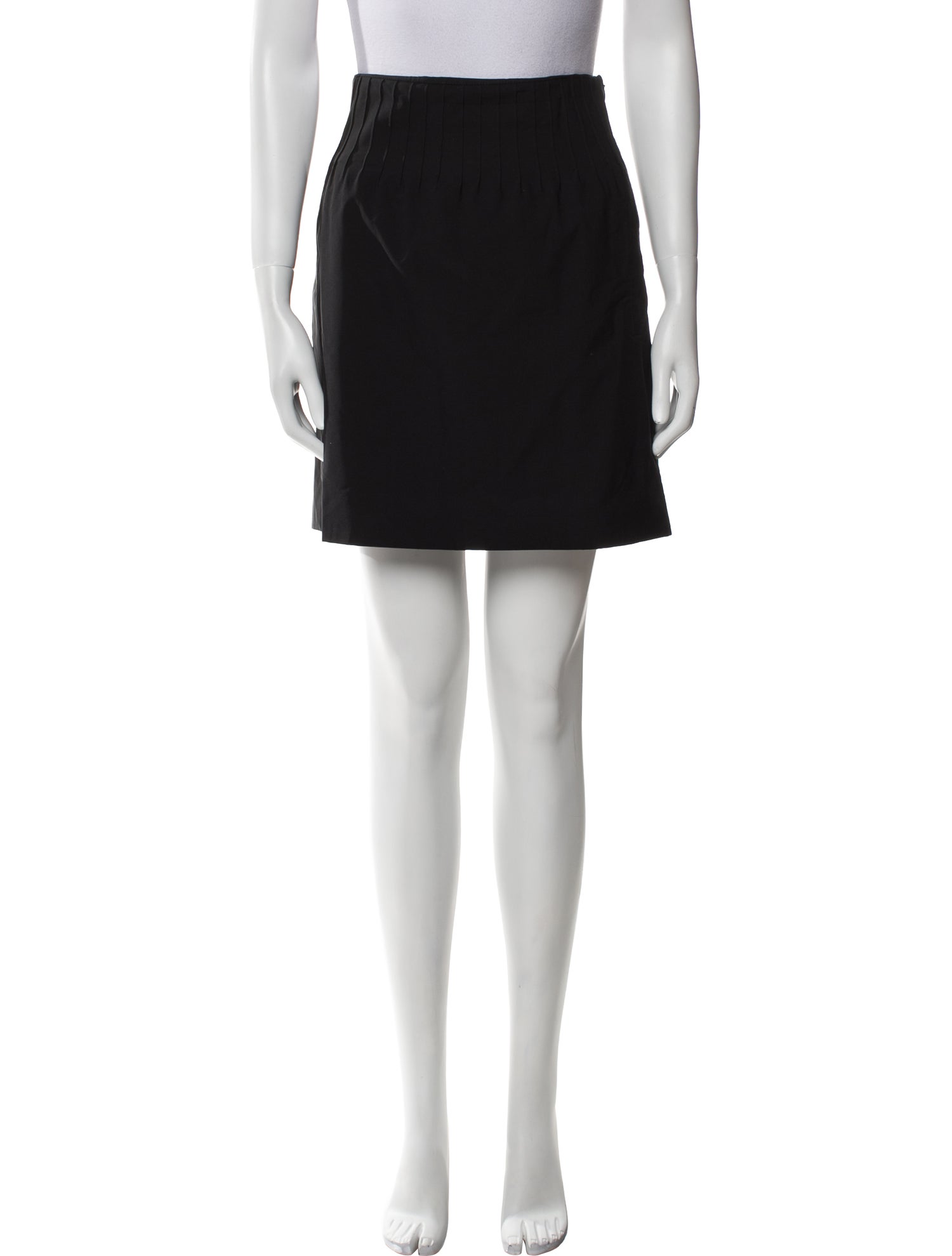 Diane von Furstenberg Pleated Accents Mini Skirt