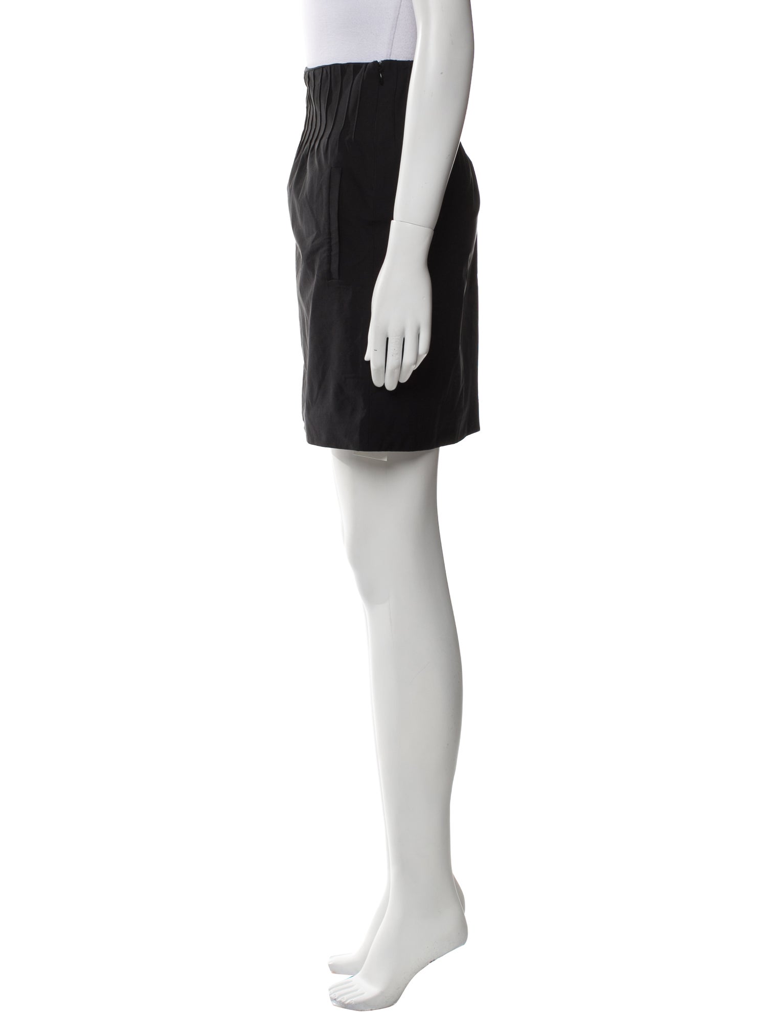 Diane von Furstenberg Pleated Accents Mini Skirt
