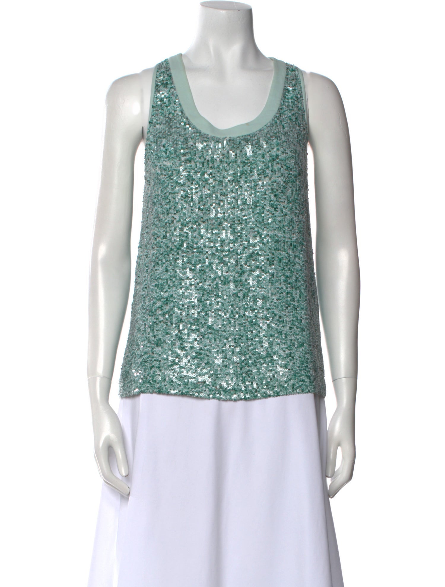 Diane von Furstenberg Silk Scoop Neck Top