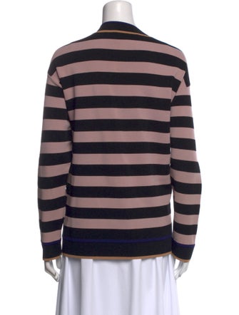 Diane von Furstenberg Striped V-Neck Top