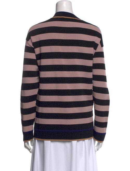 Diane von Furstenberg Striped V-Neck Top