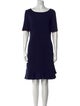 Diane von Furstenberg Bateau Neckline Knee-Length Dress