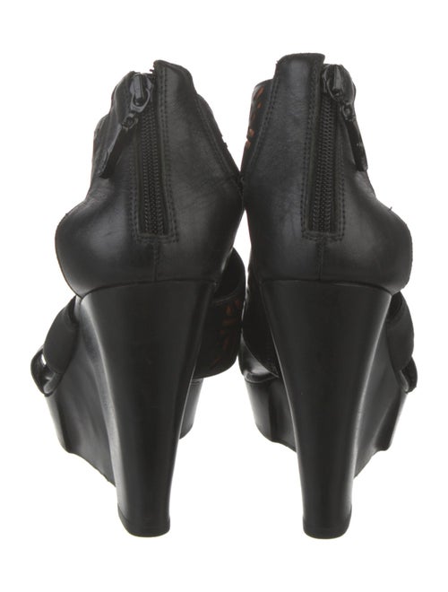 Diane von Furstenberg Leather Printed Slingback Sandals