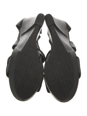 Diane von Furstenberg Leather Printed Slingback Sandals