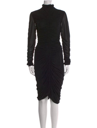 Diane von Furstenberg Turtleneck Knee-Length Dress