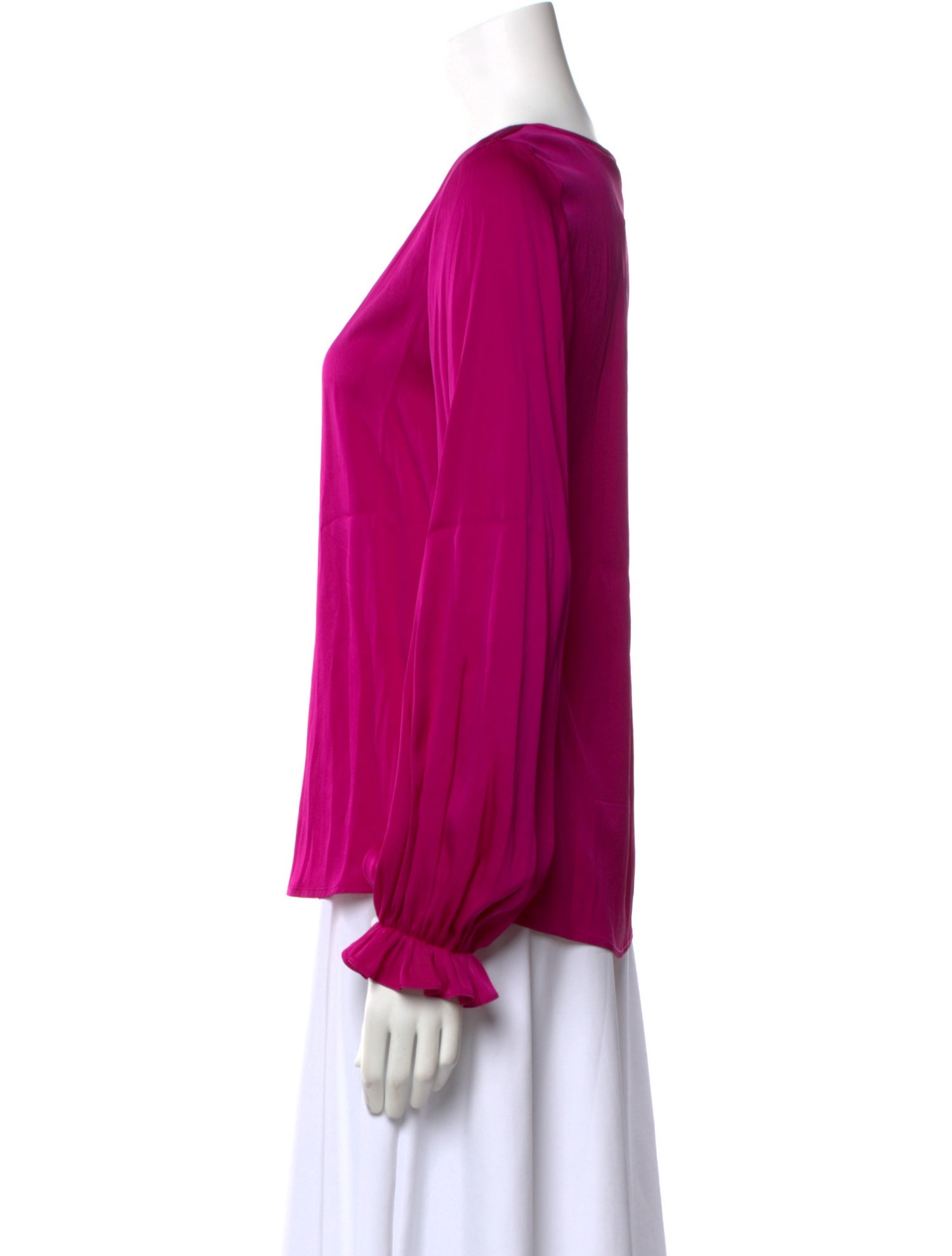 Diane von Furstenberg Silk V-Neck Blouse