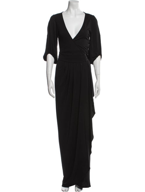 Diane von Furstenberg V-Neck Long Dress