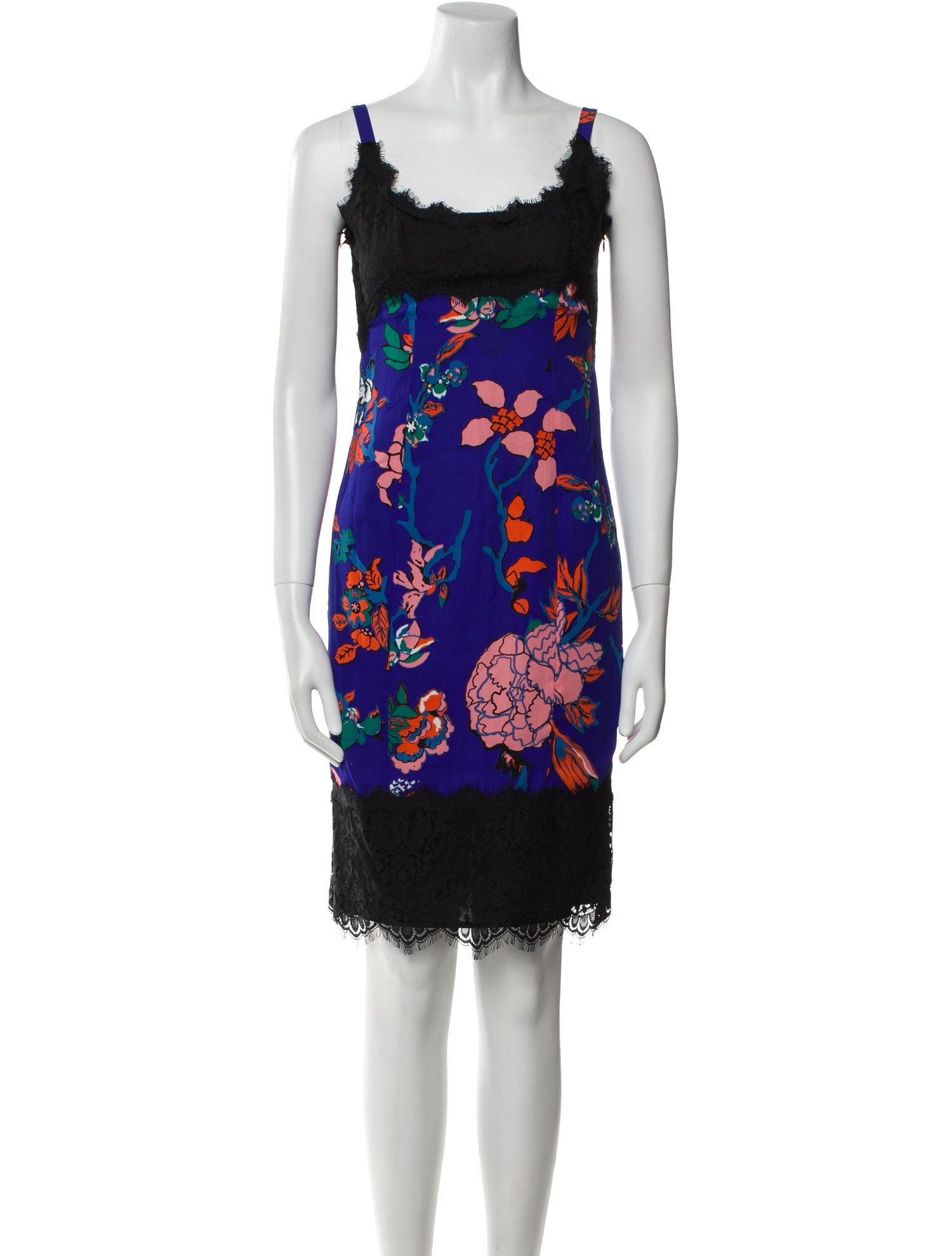 Diane von Furstenberg Floral Print Mini Dress