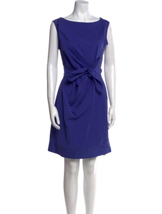 Diane von Furstenberg Bateau Neckline Mini Dress