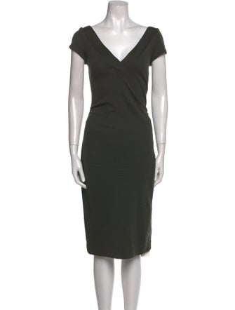 Diane von Furstenberg V-Neck Midi Length Dress