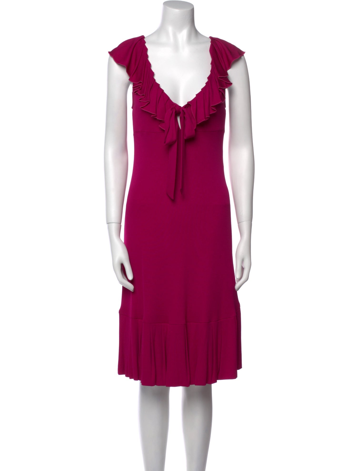 Diane von Furstenberg V-Neck Knee-Length Dress
