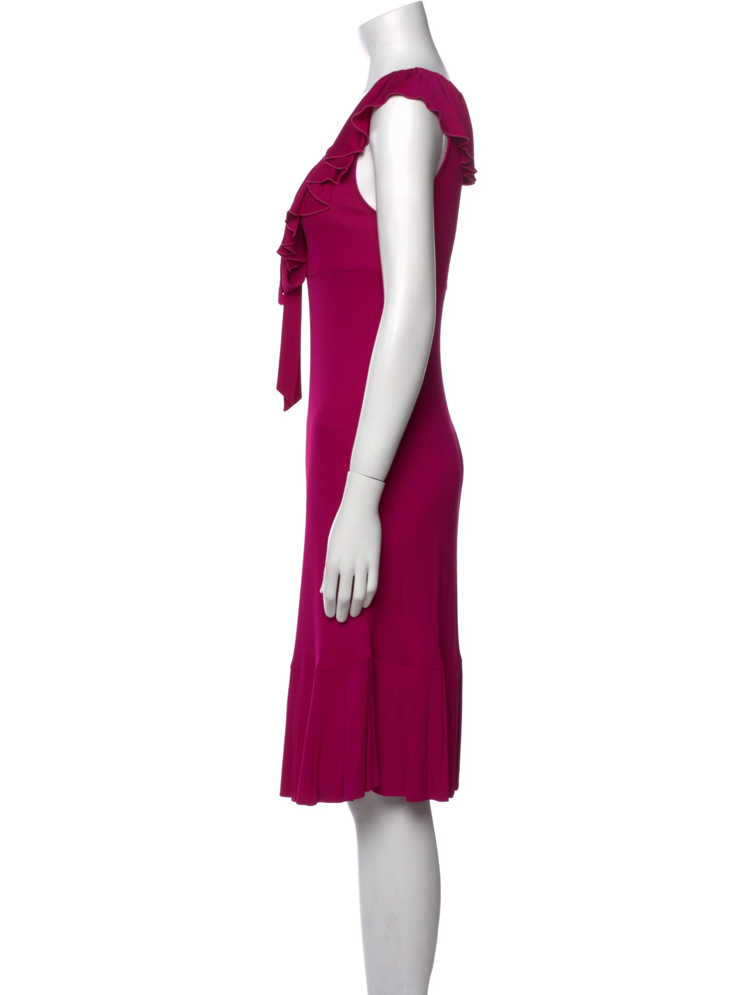 Diane von Furstenberg V-Neck Knee-Length Dress