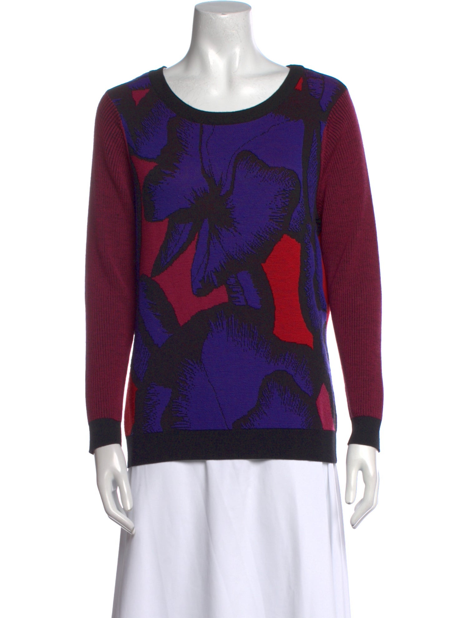 Diane von Furstenberg Wool Printed Sweater