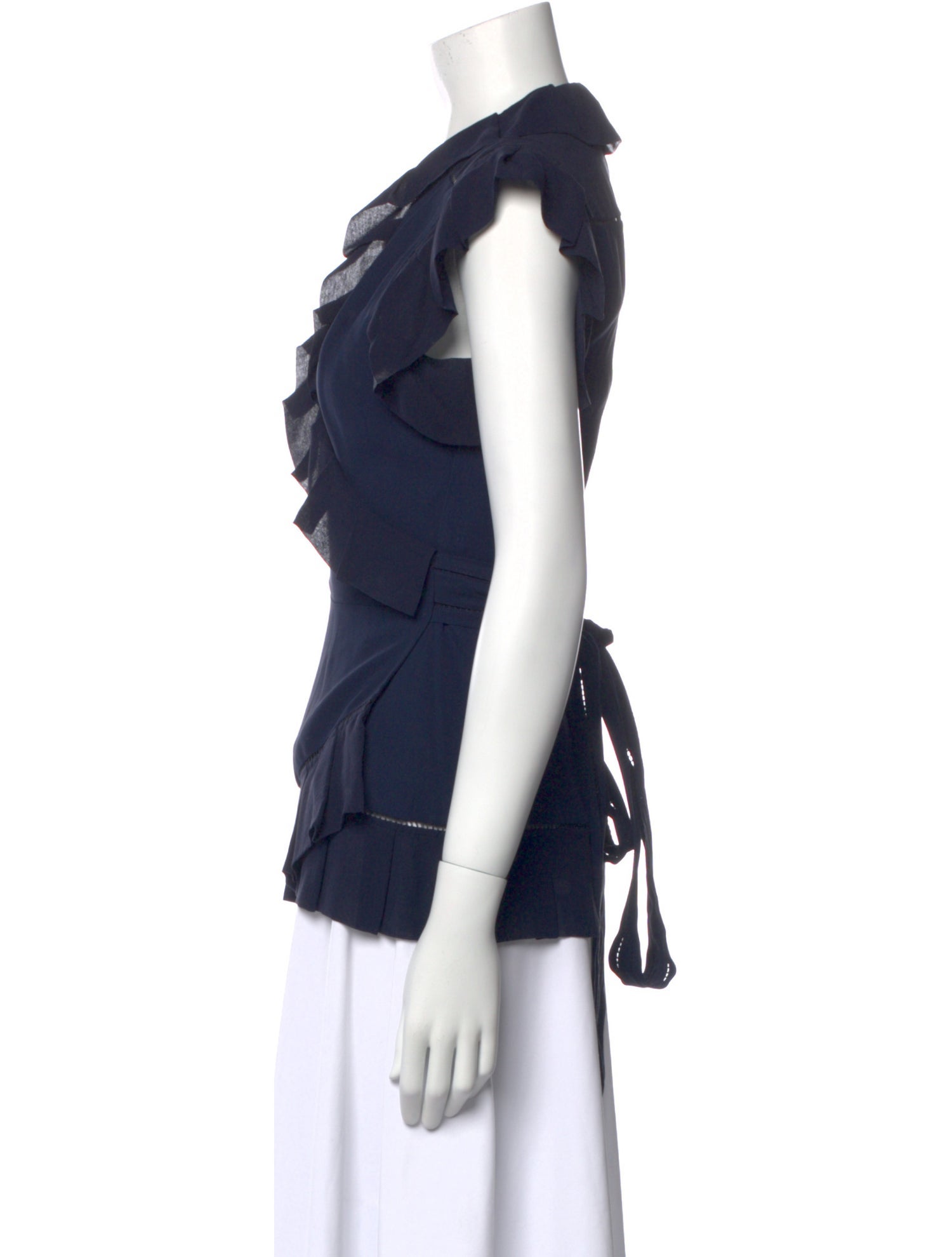 Diane von Furstenberg Silk Short Sleeve Top