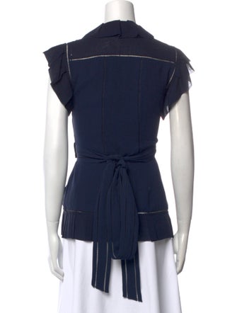 Diane von Furstenberg Silk Short Sleeve Top