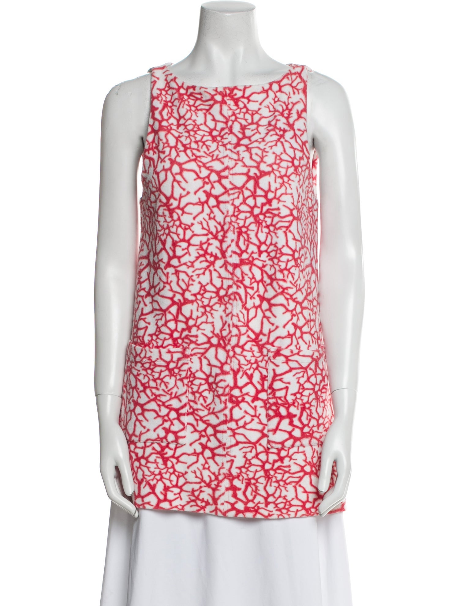 Diane von Furstenberg Floral Print Square Neckline Tunic
