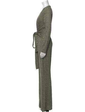 Diane von Furstenberg Silk Printed Jumpsuit