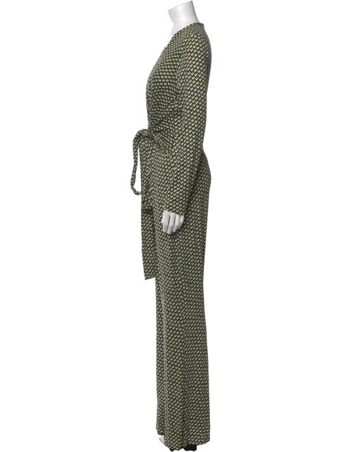 Diane von Furstenberg Silk Printed Jumpsuit