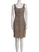 Diane von Furstenberg Animal Print Knee-Length Dress