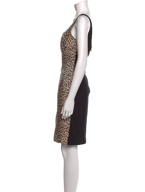 Diane von Furstenberg Animal Print Knee-Length Dress