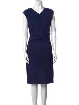 Diane von Furstenberg V-Neck Knee-Length Dress
